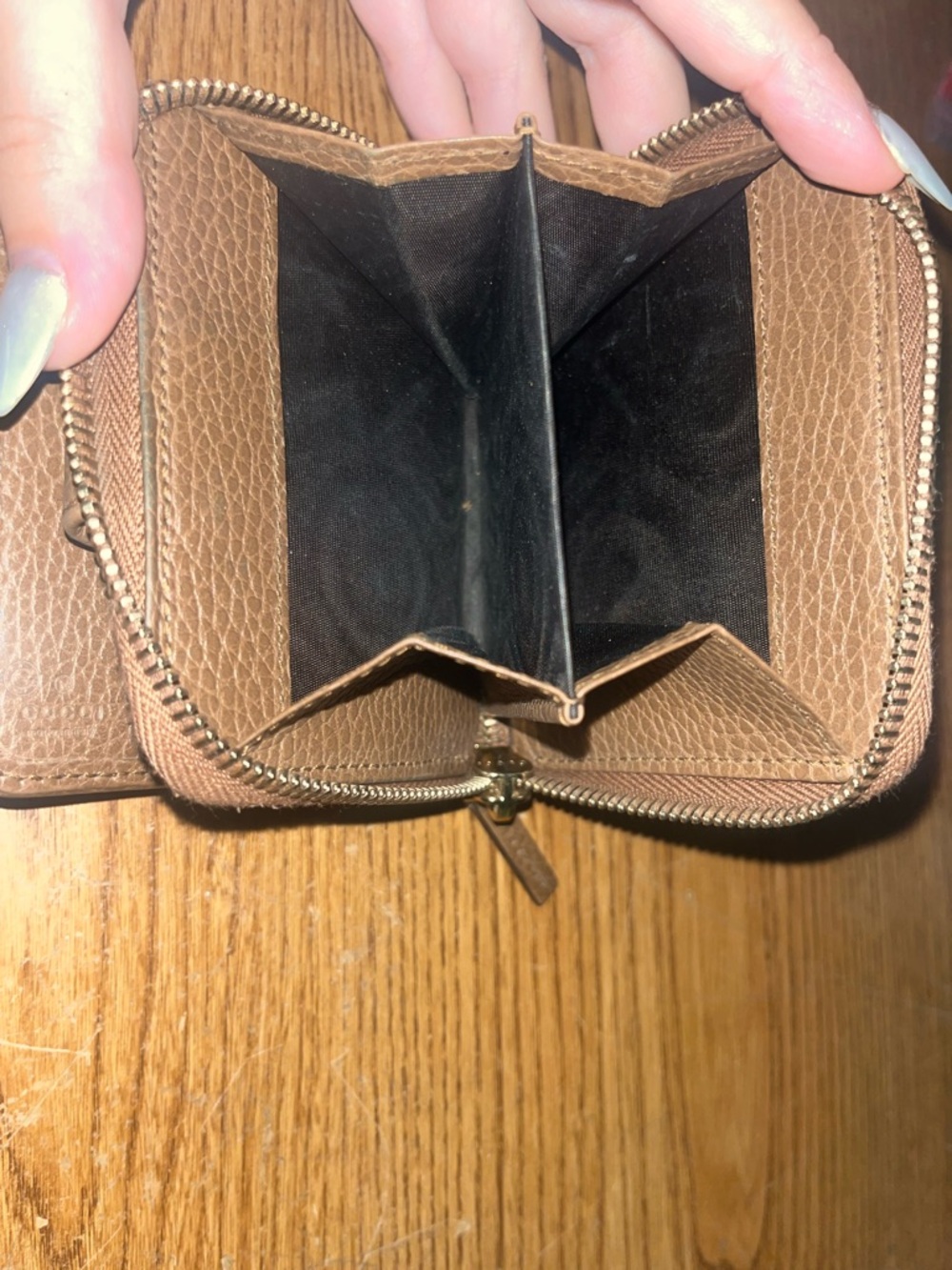 Vintage Gucci Original GG/Dollar Calf Mibcel - Mix Color Zip Wallet - Picture 5 of 6